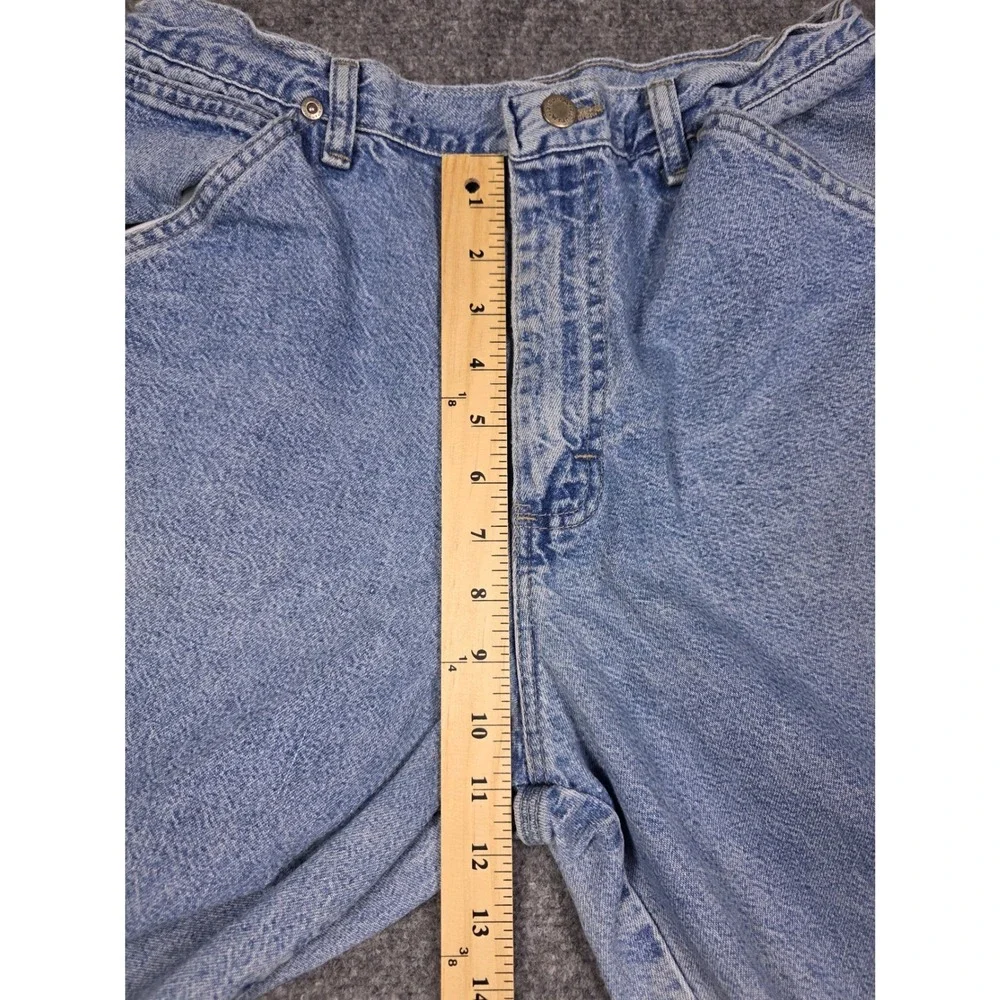 Vintage Wrangler Carpenter Pants Mens 33x32 Blue Light Wash Denim Workwear